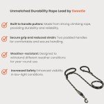 Sweetie Black Rope Dog Leash with Padded Handles