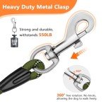 5M Reflective Training Leash for Dogs - Olive