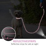 Reflective Slip Lead Dog Leash with Padded Handle