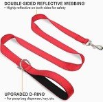 Reflective Nylon Dog Lead with Padded Handle