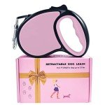 ANCOOLE 5M Retractable Dog Lead - Tangle-Free Pink
