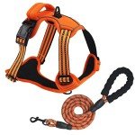 Adjustable No Pull Dog Harness with Reflective Vest