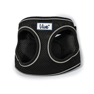 PETBLIS Medium Black Mesh Dog Harness