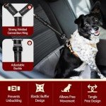 Adjustable Dog Car Seat Belt with Headrest