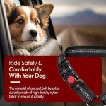 Adjustable Dog Car Seat Belt with Headrest
