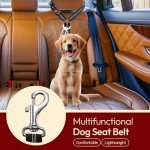 Adjustable Dog Car Seat Belt with Headrest