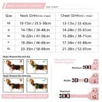Floral-Pink Anti-Pull Dog Harness for Medium Dogs