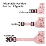 Floral-Pink Anti-Pull Dog Harness for Medium Dogs