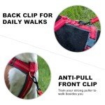 No Pull Adjustable Dog Harness with Padding - Red XL
