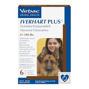IVERHART Plus® Flavored Chewables for Dogs 51-100 lbs