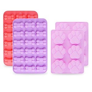 Jumbo Puppy Paw & Bone Silicone Treat Molds