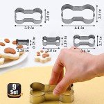 9 Pack Silicone Puppy Paw & Bone Molds