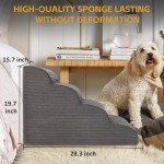 Curved Dog Stairs for High Beds - 4 Steps
