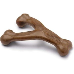 Benebone Wishbone Durable Bacon Chew Toy for Dogs