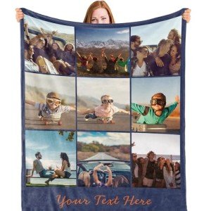 Custom Photo Blanket for Dog Lovers and Families