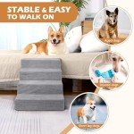 Heeyoo 4-Step Dog Stairs for Small Dogs