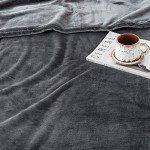 Soft Grey Fleece Blanket for Dogs and Kids
