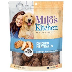 Milo's Kitchen Chicken Meatballs for Dogs 18oz