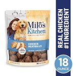 Milo's Kitchen Chicken Meatballs for Dogs 18oz