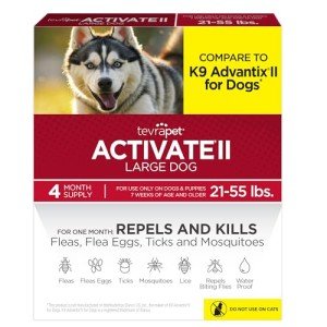 TevraPet Activate II Flea & Tick Drops for Dogs
