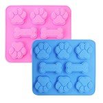 Silicone Dog Paw Print Moulds for Treats