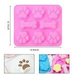 Silicone Dog Paw Print Moulds for Treats