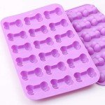 Cozihom Silicone Bone Moulds for Dog Treats, 4 Pcs