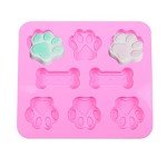 Silicone Dog Paw Print Moulds for Treats
