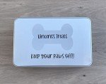 Custom Dog Treat Storage Tin