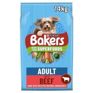 Bakers Adult Beef & Veg Dry Dog Food 14kg