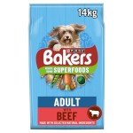 Bakers Adult Beef & Veg Dry Dog Food 14kg