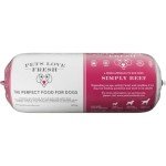 Natural Beef Dog Food Rolls by Pets Love Fresh