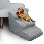 3-Step Foam Dog Stairs for Older Pets