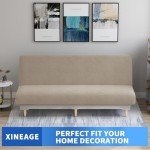 Stretchy Velvet Futon Cover in Khaki