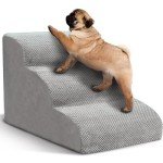 Small Dog Stairs with Non-Slip Foam Steps