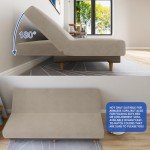 Stretchy Velvet Futon Cover in Khaki