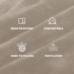 Stretchy Velvet Futon Cover in Khaki