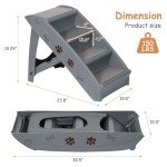 Foldable Nonslip Dog Stairs for Beds & Cars
