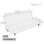 Stretchy Velvet Futon Cover in Khaki