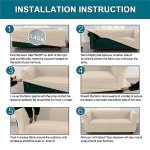 Soft Non-Slip Sofa Cover for Dogs - Beige