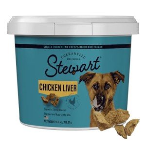 Stewart Chicken Liver Freeze-Dried Dog Treats