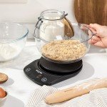 Digital Kitchen Scale with Bowl and Easy Display