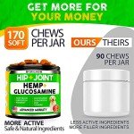 Hemp Joint Support Treats for Dogs - 170 Count