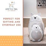 Adorable Ceramic Dog Treat Storage Jar - 500ml