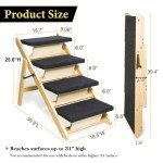 BRIKY Foldable 2-in-1 Dog Stairs/Ramp