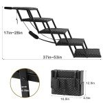 Foldable Dog Stairs for Cars and SUVs