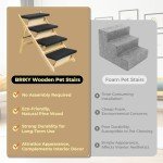 BRIKY Foldable 2-in-1 Dog Stairs/Ramp