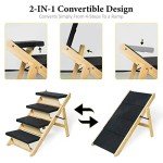 BRIKY Foldable 2-in-1 Dog Stairs/Ramp
