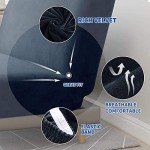 Navy Velvet Futon Slipcover - Stretchy and Washable