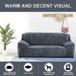 Thick Velvet Stretch Sofa Cover for Pets 1-Seater
